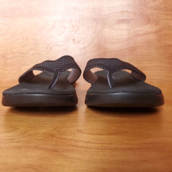 Skechers Goga Mat Flip Flops Womens 7 Thong Sandals Black Gray 179074S - Picture 4 of 8